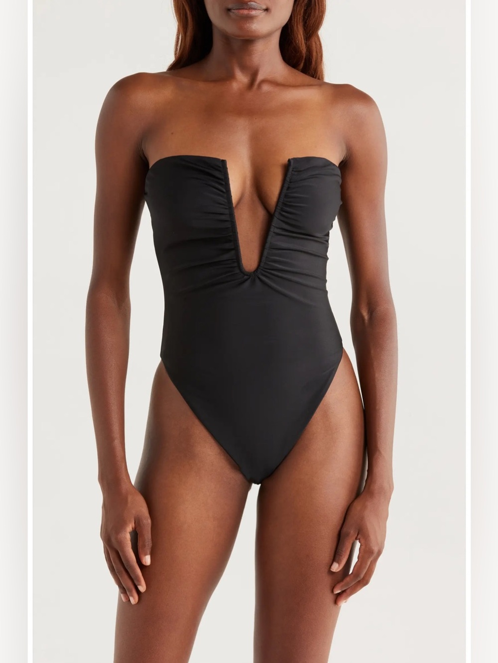 NWT Ramy Brook Bianka Plunge One-Piece Swimsuit